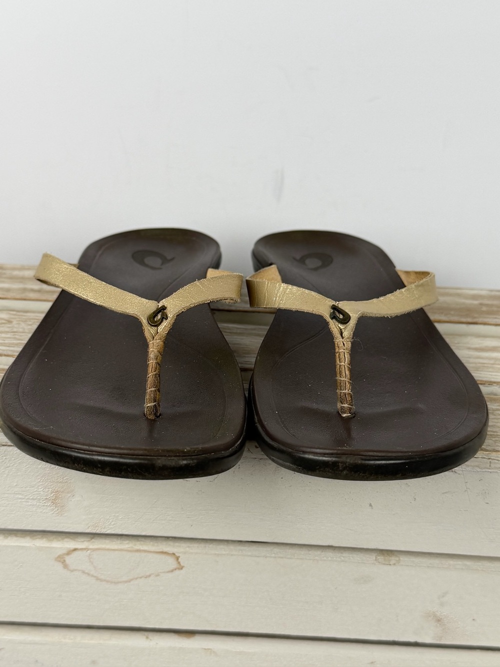 OluKai Ho'opio Leather Sandals women’s size 6 - Picture 4 of 14